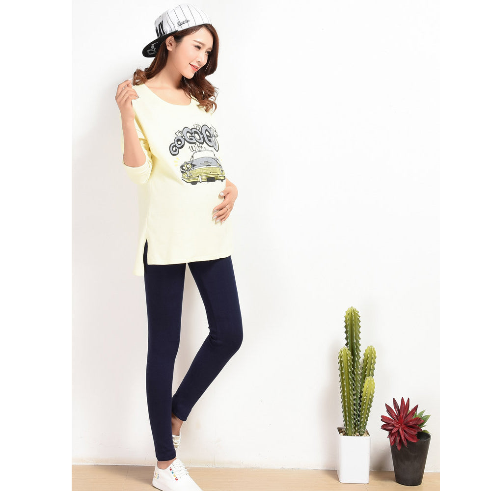 Spring And Autumn Maternity Pants Korean Style Versatile Thin Outer Wear Belly Support Trousers Plus Size - [[{"value":"{{ Babyvera Babyvera  }}"}]]
