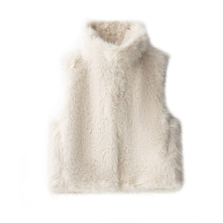 Women's Fashionable Loose Casual Faux Fur Vest - [[{"value":"{{ Babyvera Babyvera  }}"}]]