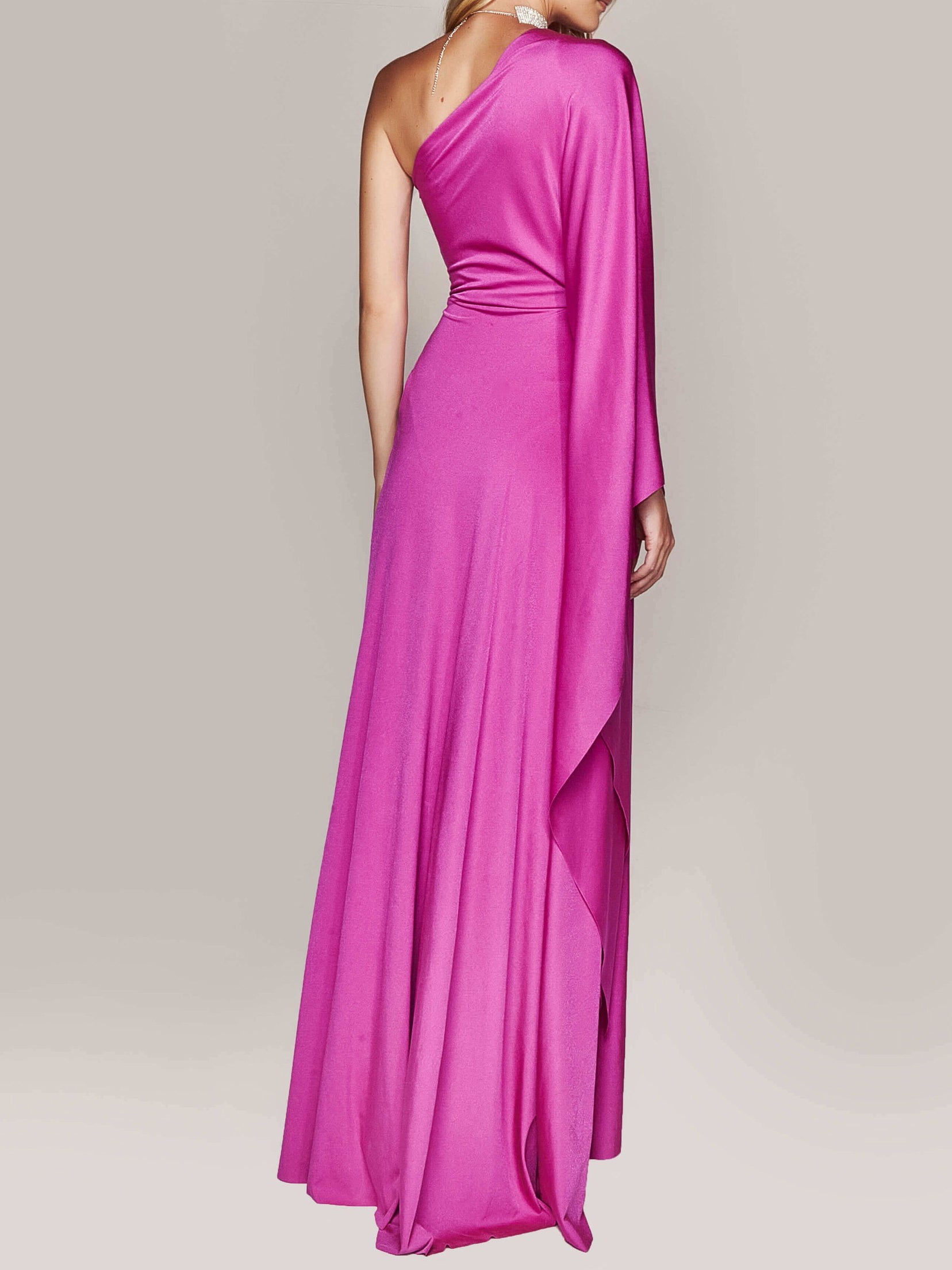 One Shoulder Twist Maxi Dress - [[{"value":"{{ Babyvera Babyvera  }}"}]]