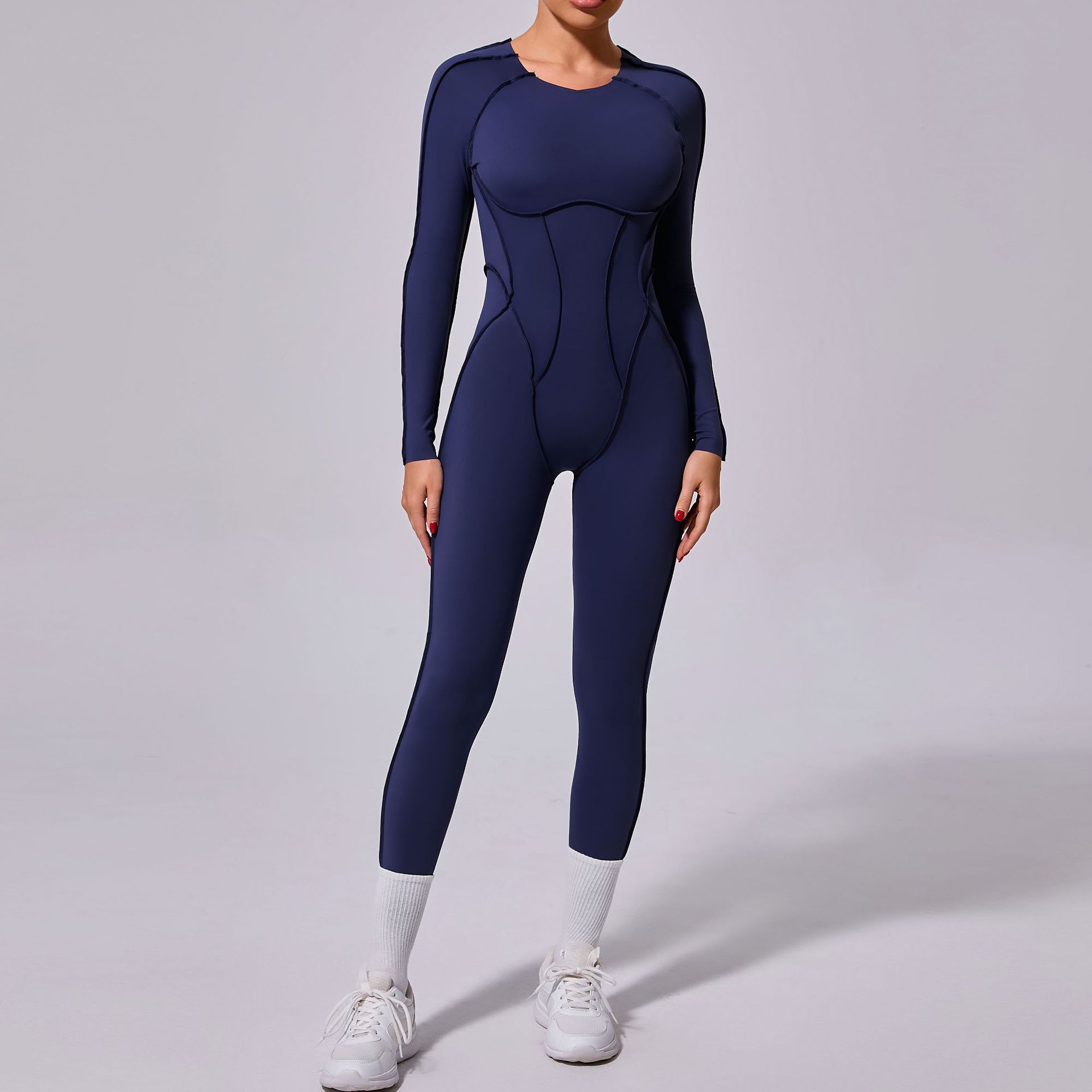 New Winter One-piece Sports Yoga Jumpsuit Backless Tight Jumpsuit - [[{"value":"{{ Babyvera Babyvera  }}"}]]