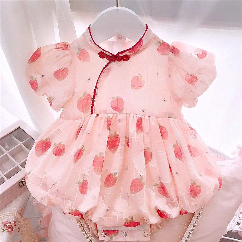 Newborn Baby Girl Jumpsuit One Month Old Princess Romper - [[{"value":"{{ Babyvera Babyvera  }}"}]]