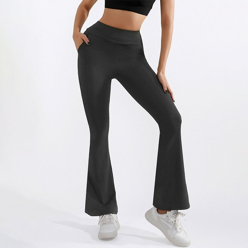 Women's High Waist Hip Lift Stretch Brushed Pocket Shark Pants - [[{"value":"{{ Babyvera Babyvera  }}"}]]