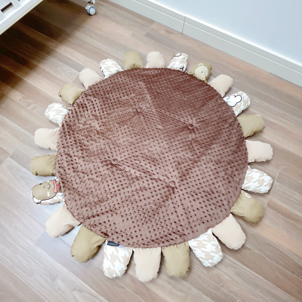 Peas Velvet Nordic Fabric Flower Play Mat - [[{"value":"{{ Babyvera Babyvera  }}"}]]