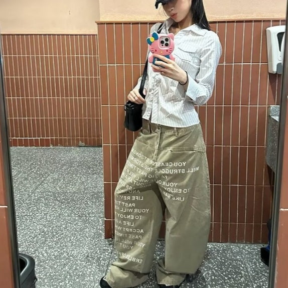 Handsome Casual Loose Fitting Straight Leg Pants - [[{"value":"{{ Babyvera Babyvera  }}"}]]