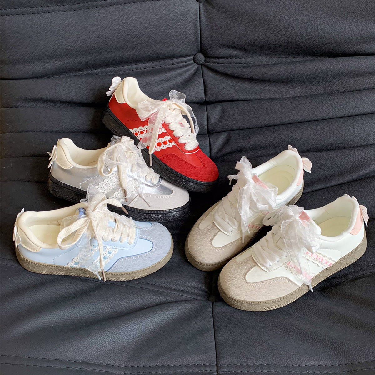 Fashionable Lace Bow-decorated Flat Casual Shoes - [[{"value":"{{ Babyvera Babyvera  }}"}]]