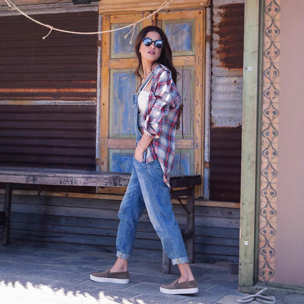 Women's Classic Loose-fit Denim Overalls - [[{"value":"{{ Babyvera Babyvera  }}"}]]