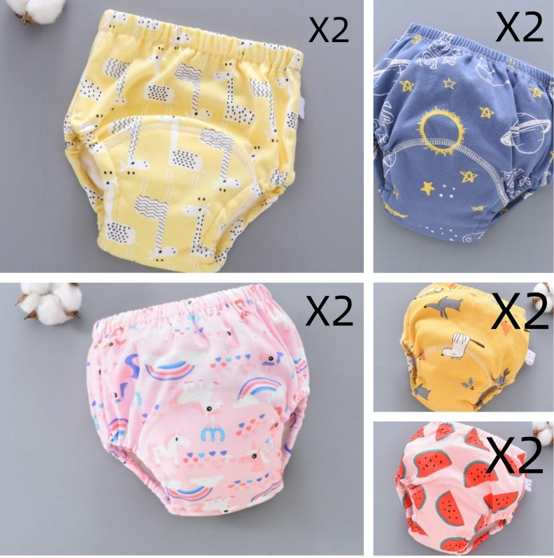 Baby Training Pants Washable 6-layer Gauze Diaper Cover - [[{"value":"{{ Babyvera Babyvera  }}"}]]
