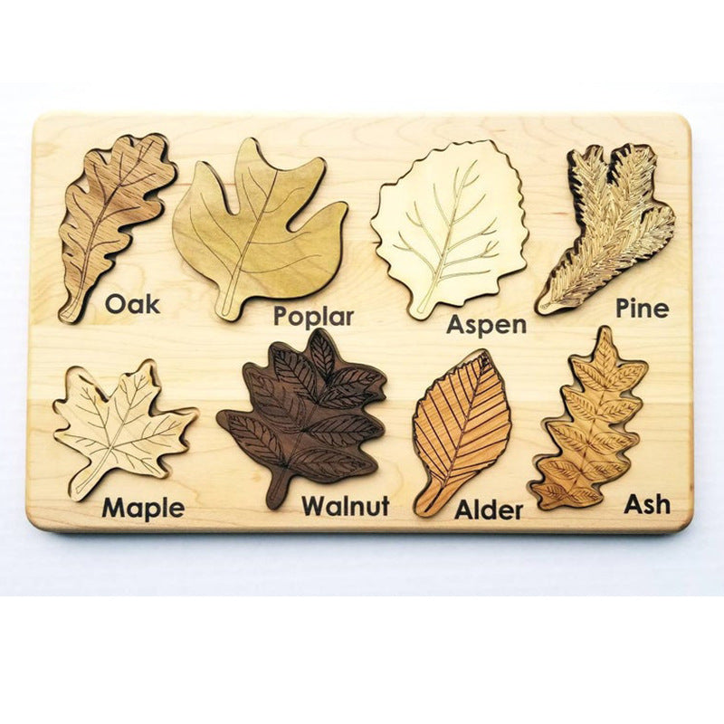 Leaves Montessori Puzzle Stem Toy - [[{"value":"{{ Babyvera Babyvera  }}"}]]