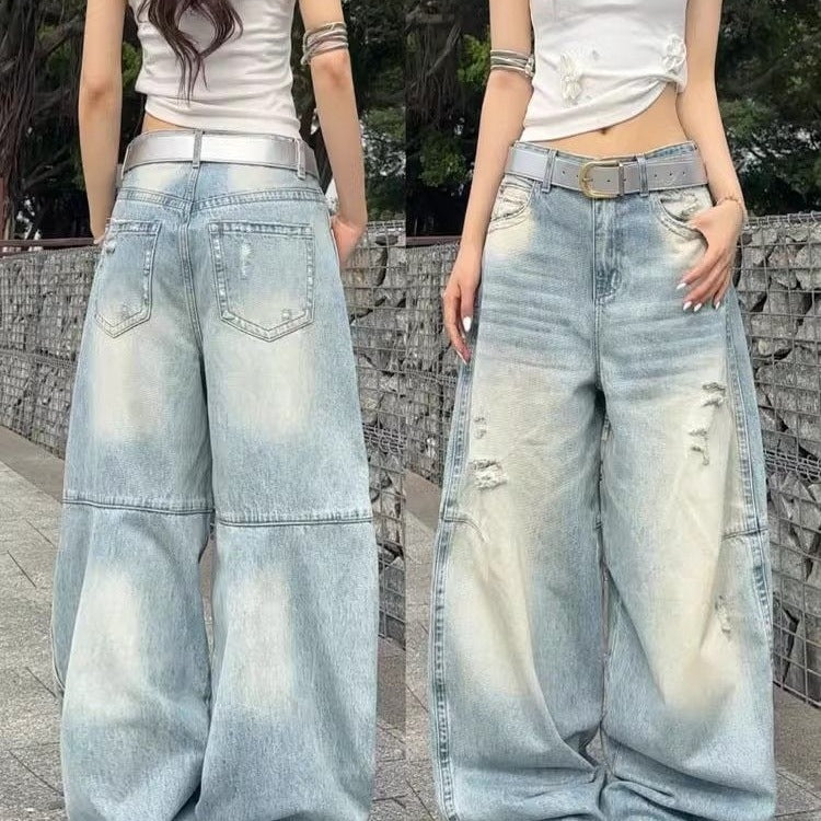 Loose Slimming High-waisted Straight-leg Casual Floor-length Pants - [[{"value":"{{ Babyvera Babyvera  }}"}]]