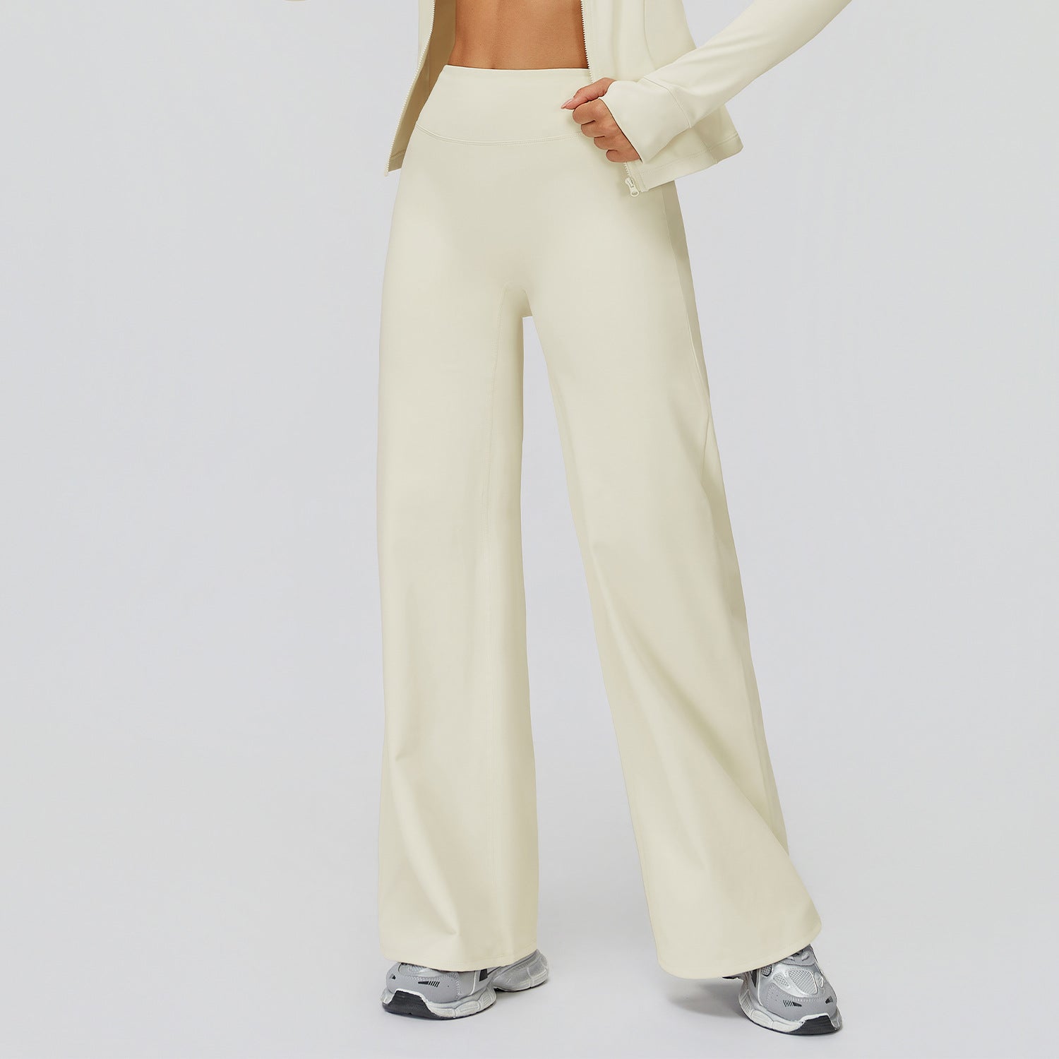 Casual Versatile Trousers Fleece-lined Keep Warm High Waist Wide-leg Trousers - [[{"value":"{{ Babyvera Babyvera  }}"}]]