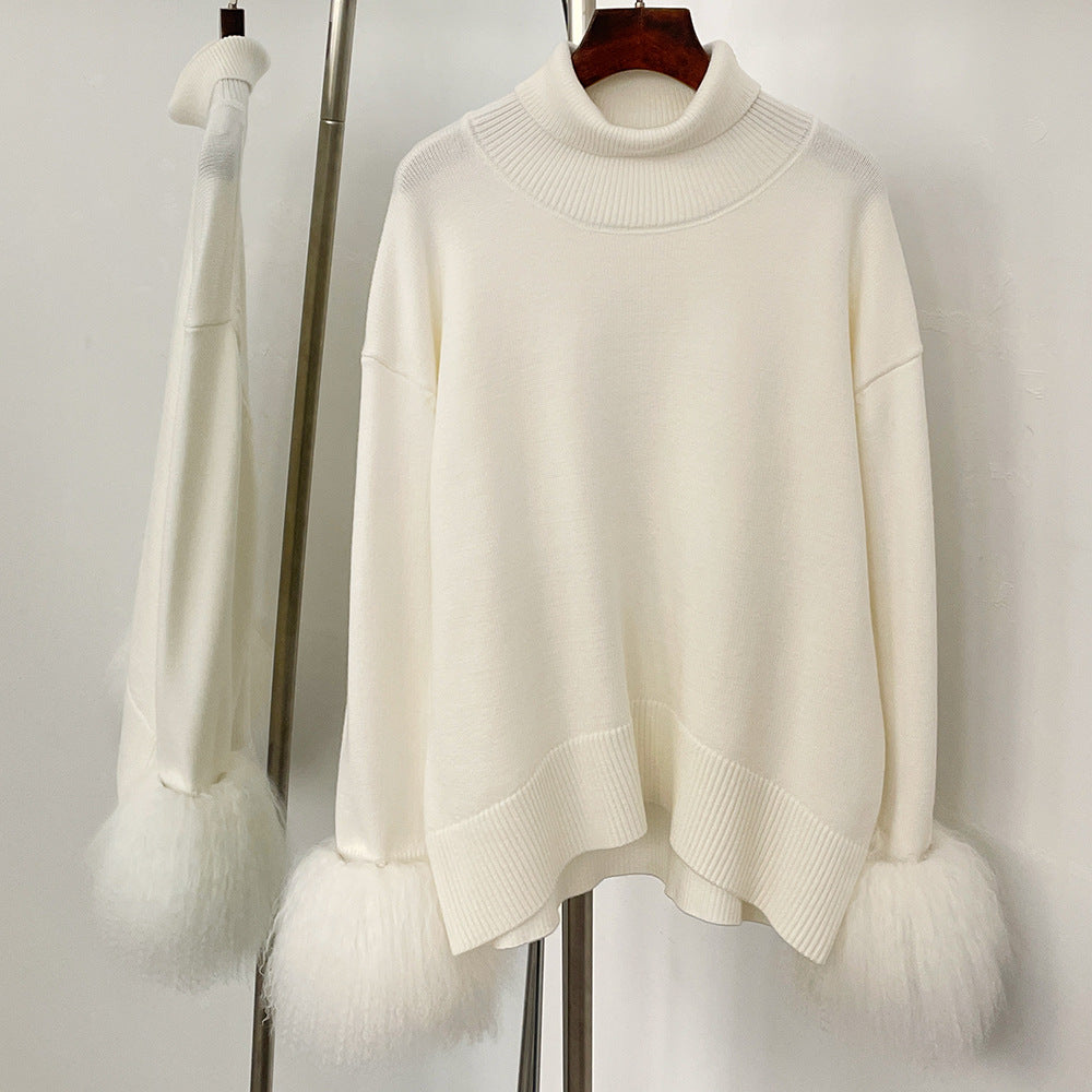 Loose-fitting Turtleneck Pullover Knit Sweater For Women - [[{"value":"{{ Babyvera Babyvera  }}"}]]