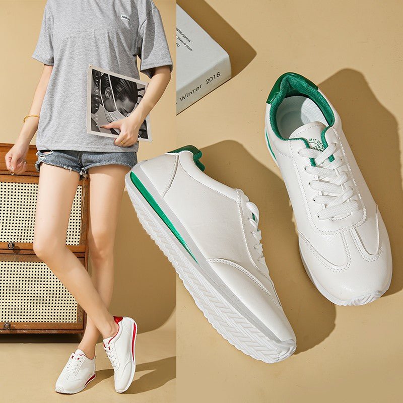 Autumn Casual Sports Trendy White Shoes For Women - Babyvera