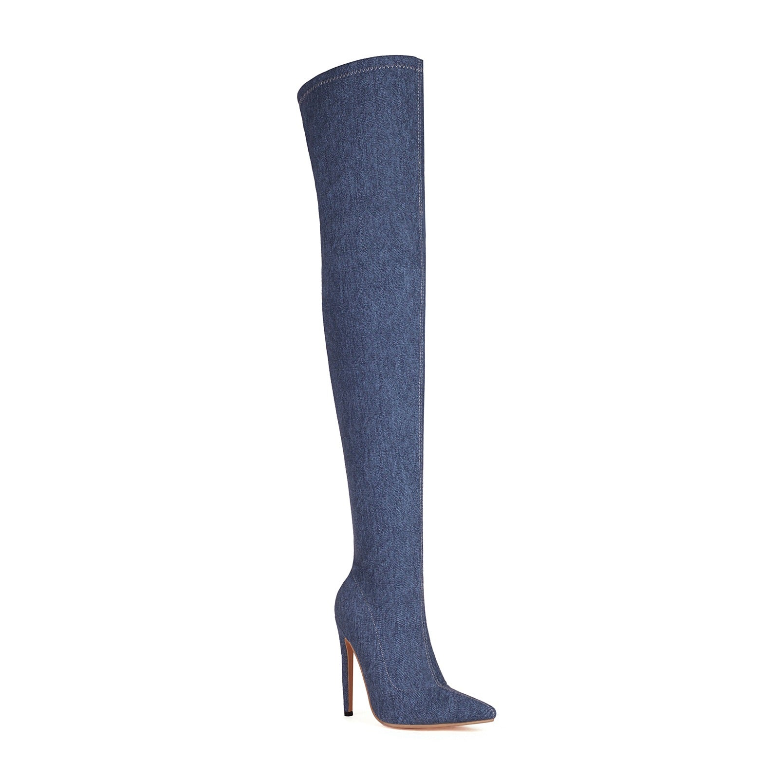 Denim Stretch Over-the-knee Boots - [[{"value":"{{ Babyvera Babyvera  }}"}]]
