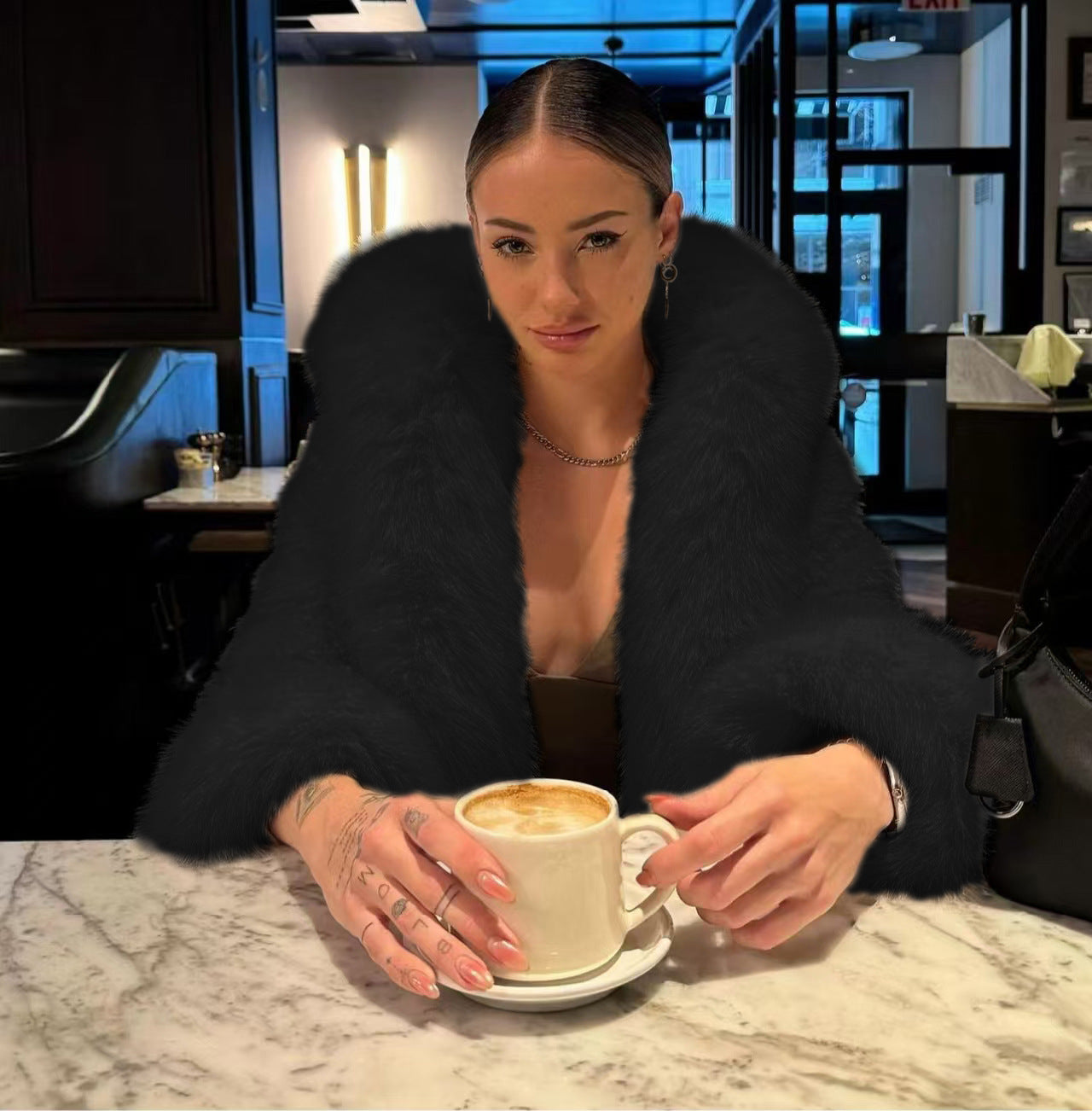 Faux Fur Coat Environmental Protection Women - [[{"value":"{{ Babyvera Babyvera  }}"}]]