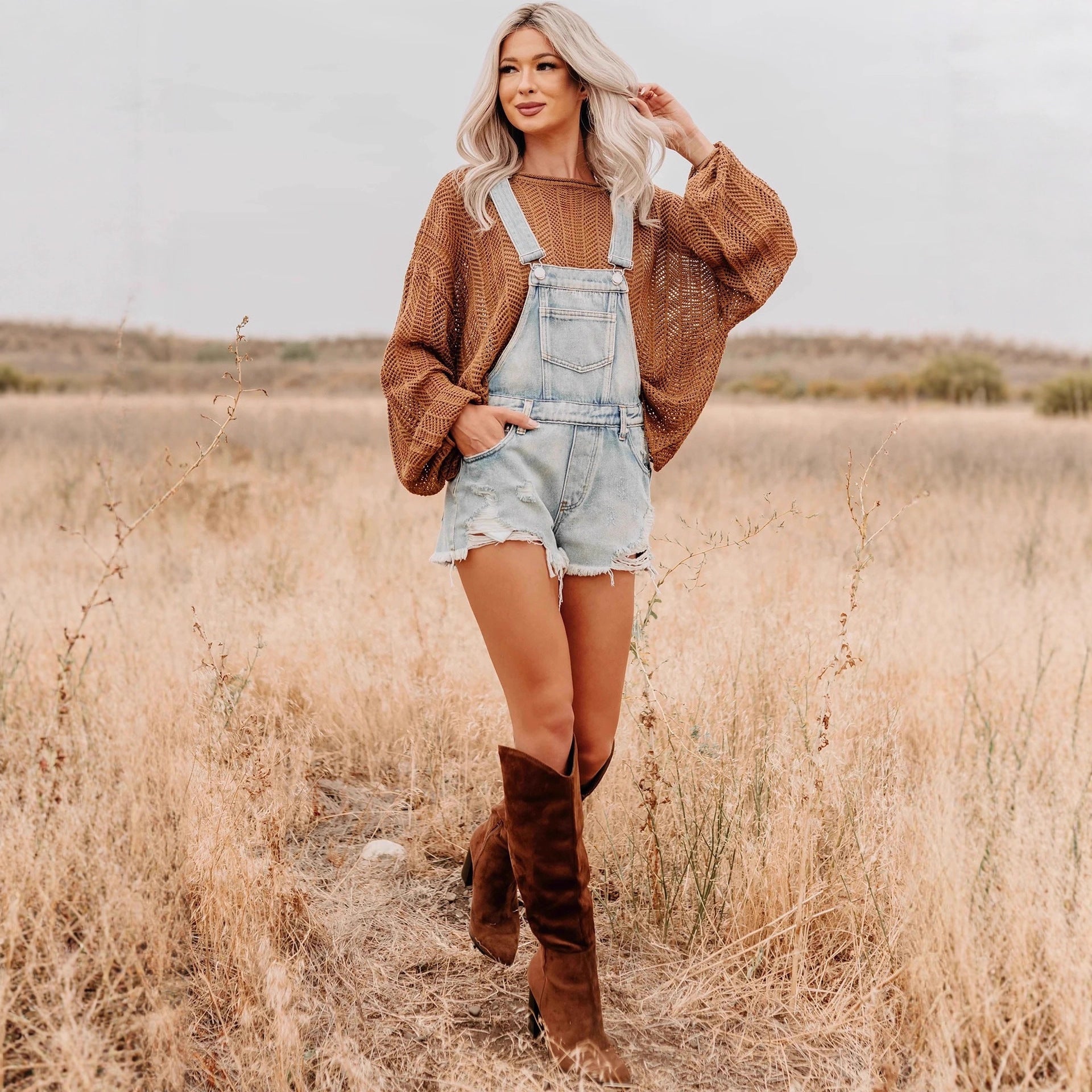 Women's Casual Outdoor Denim Overalls Shorts - [[{"value":"{{ Babyvera Babyvera  }}"}]]