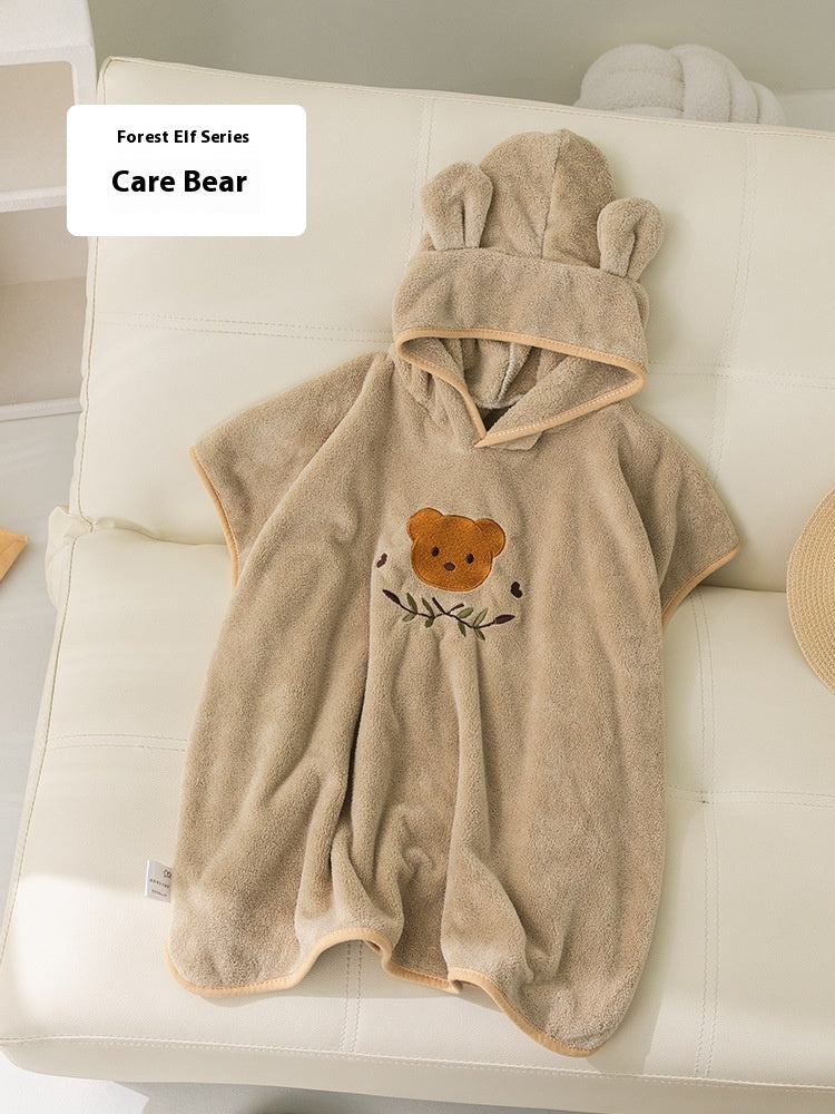 Coral Fleece Children's Bathrobes Cartoon Cloak Wearable - [[{"value":"{{ Babyvera Babyvera  }}"}]]