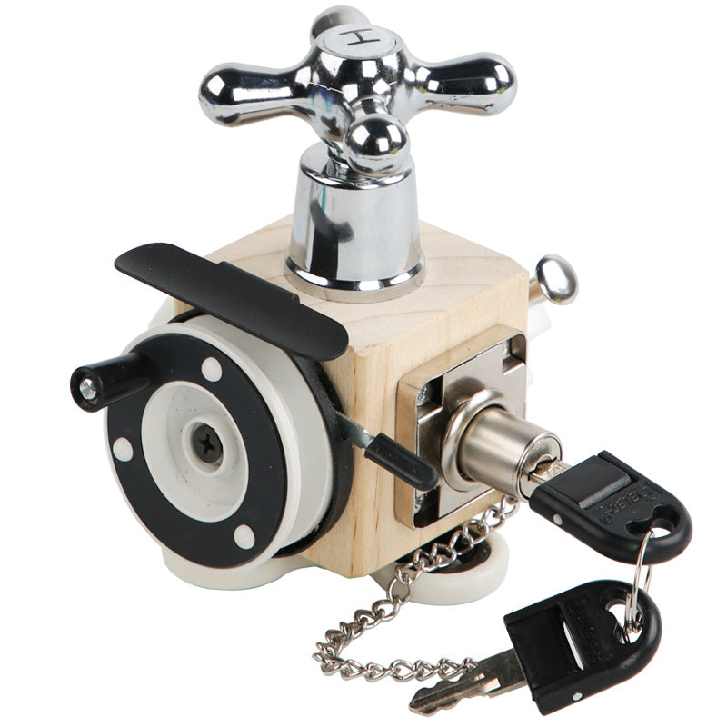 Busy Block Children's Montessori Early Education Teaching Aids Kindergarten Montessori Unlocking Toys - [[{"value":"{{ Babyvera Babyvera  }}"}]]