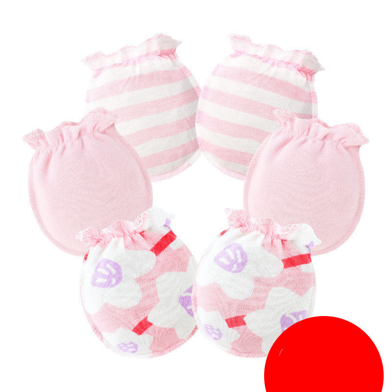 3 Pairs Baby Gloves 0-6 Months Early Baby Anti-grasping Gloves - [[{"value":"{{ Babyvera Babyvera  }}"}]]