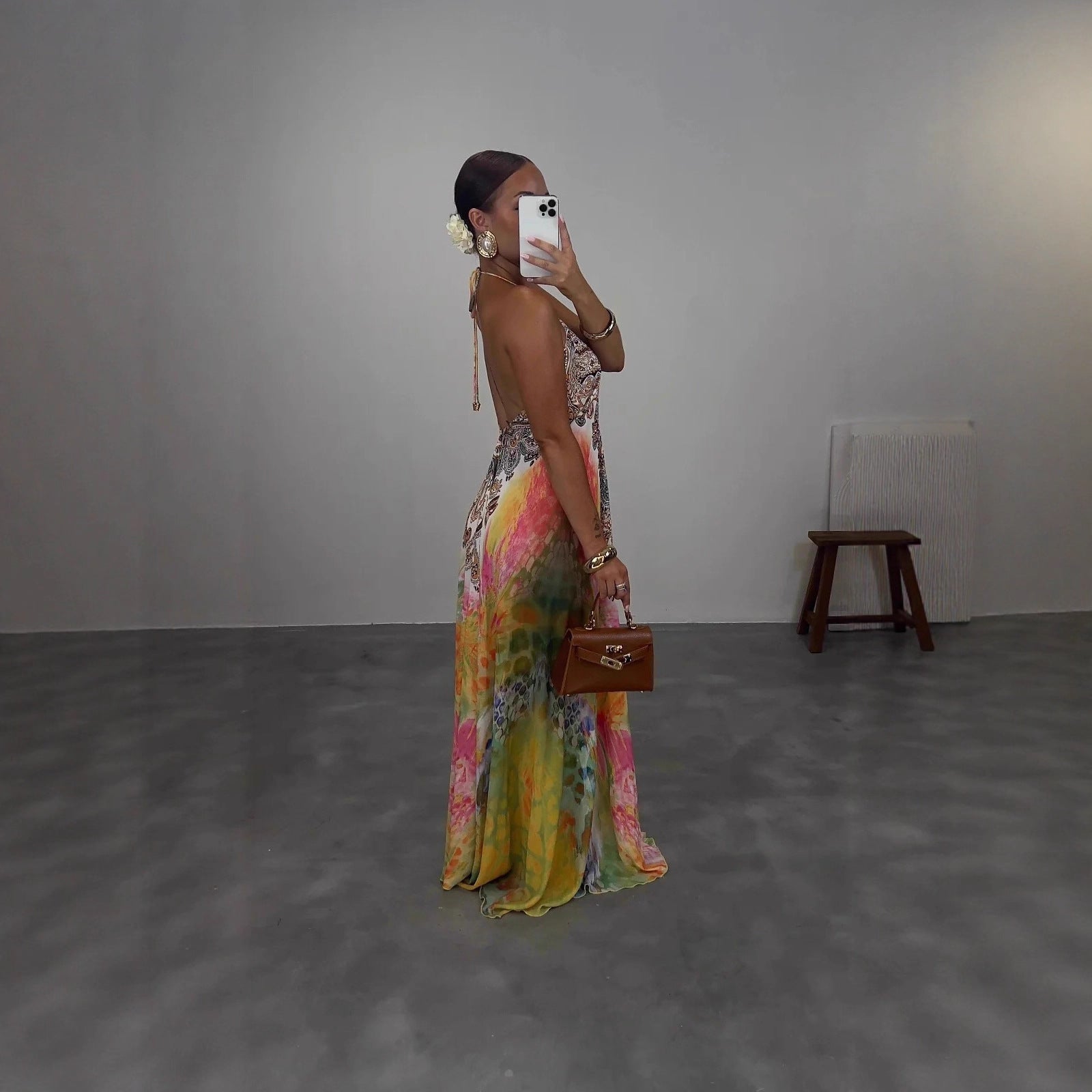 Women's Sleeveless Printed Maxi Dress - [[{"value":"{{ Babyvera Babyvera  }}"}]]