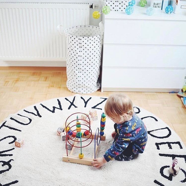 26-letter Round Floor Mat Children's Play Mat Account - [[{"value":"{{ Babyvera Babyvera  }}"}]]