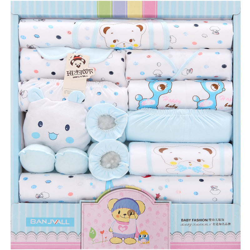 18-piece Cotton Newborn Gift Box Baby Clothes Set Newborn Baby Underwear Supplies - [[{"value":"{{ Babyvera Babyvera  }}"}]]