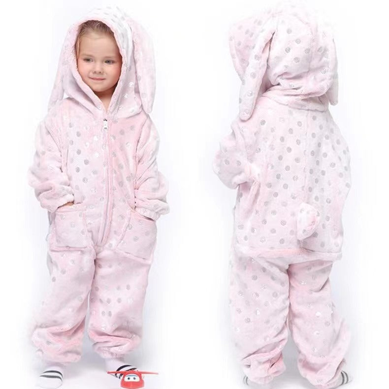Flannel Children's Animal One-piece Pajamas - [[{"value":"{{ Babyvera Babyvera  }}"}]]