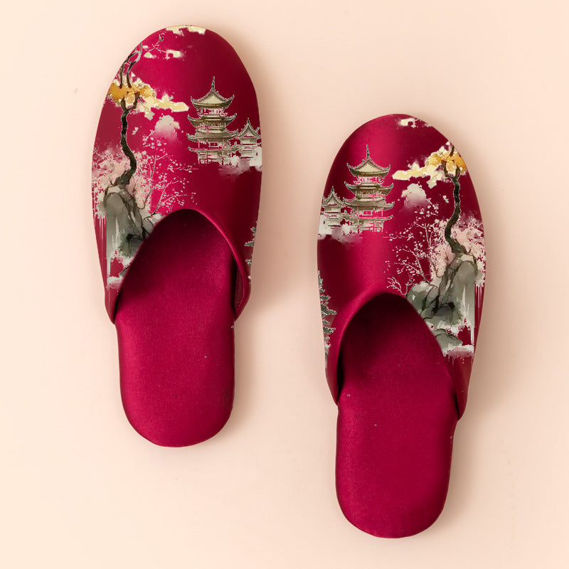 Women's Fashionable Non-slip Printed Fabric Slippers - [[{"value":"{{ Babyvera Babyvera  }}"}]]
