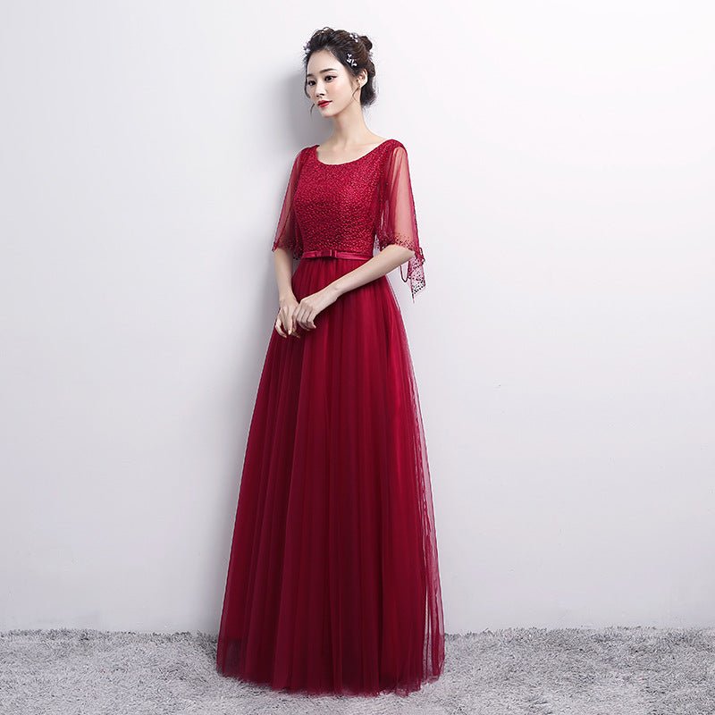 Banquet Evening Dress Female Spring New Fashion Annual Meeting Host Dress Chorus Performance Long Dress - Babyvera