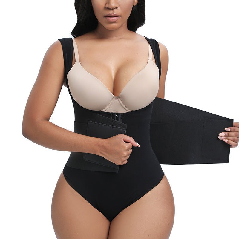 Belly Contracting Sports Waist Seal Breathable Shapewear Fitness Breasted Hip Lifting Corset - Babyvera