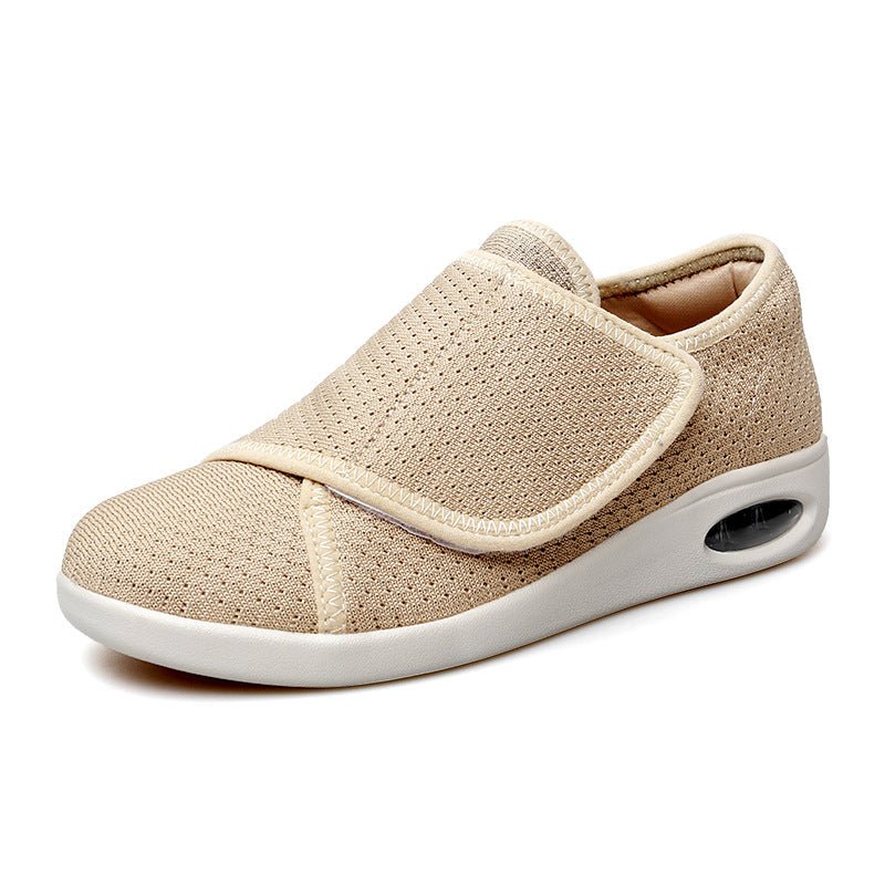 Breathable Mesh Anti - slip Wear - resistant Velcro Sneakers For Middle - aged And Elderly Sports Leisure - Babyvera