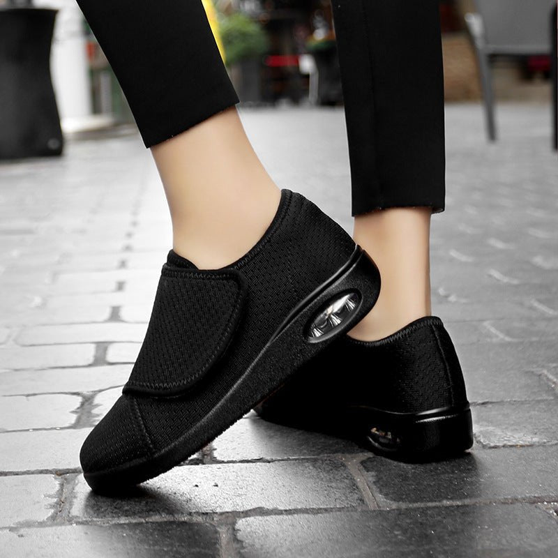 Breathable Mesh Anti - slip Wear - resistant Velcro Sneakers For Middle - aged And Elderly Sports Leisure - Babyvera