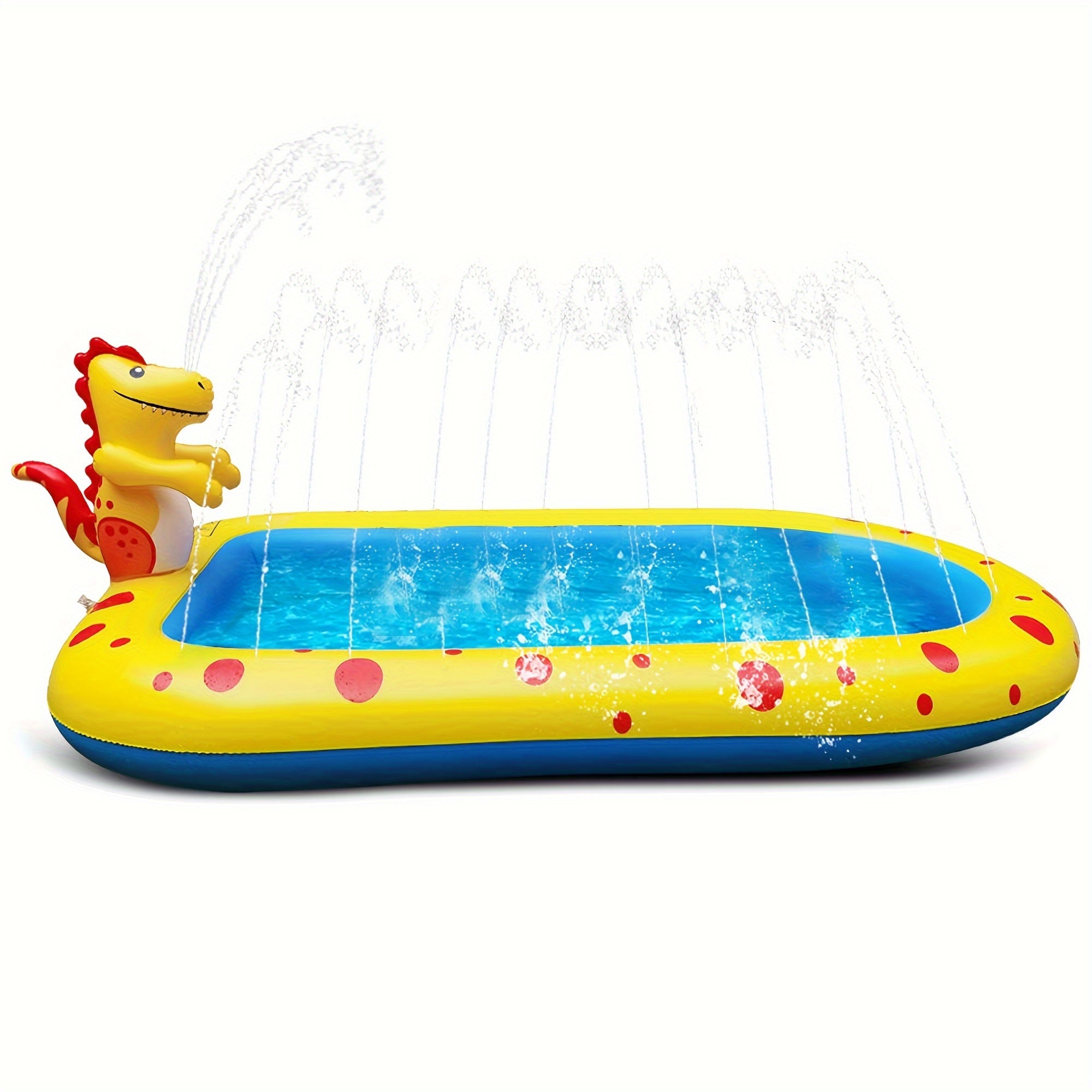 Dinosaur Water Spray Pool For Kids Pet Play Mat Water Play Toy Shark Pool - [[{"value":"{{ Babyvera Babyvera  }}"}]]