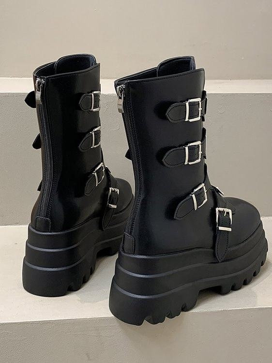 Dark Rock-style Platform With A Chunky Sole Womens Punk-inspired Dr Martens-style Boots - [[{"value":"{{ Babyvera Babyvera  }}"}]]