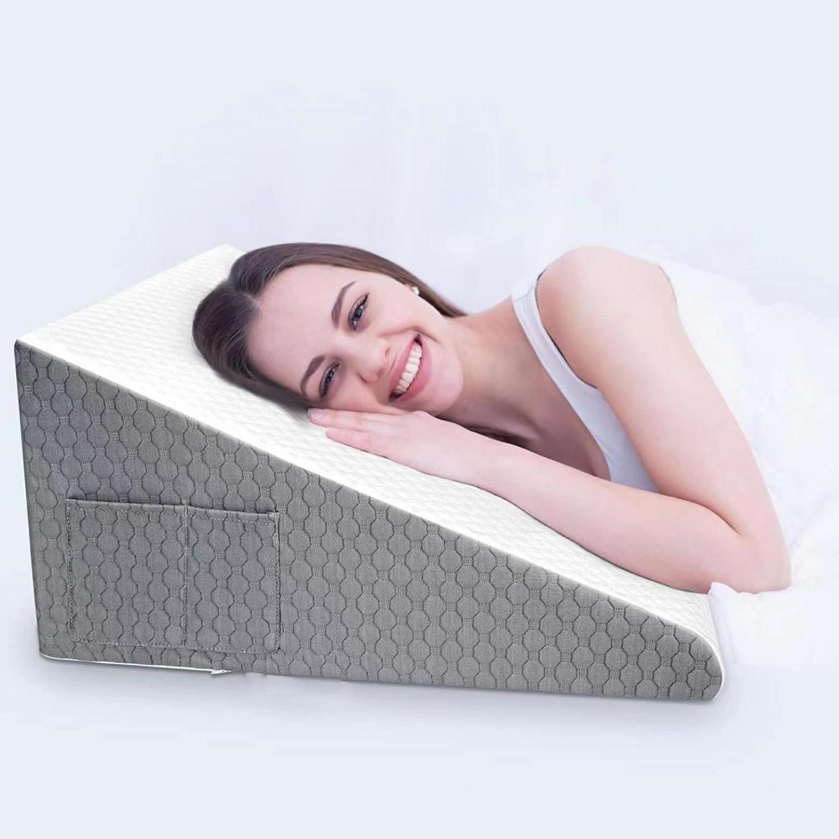 Triangle Cushion Tapered Nursing Pillow For The Elderly Office Siesta Pillow - [[{"value":"{{ Babyvera Babyvera  }}"}]]