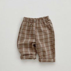 Ins Korean Babies' Trousers Plaid Pants - [[{"value":"{{ Babyvera Babyvera  }}"}]]