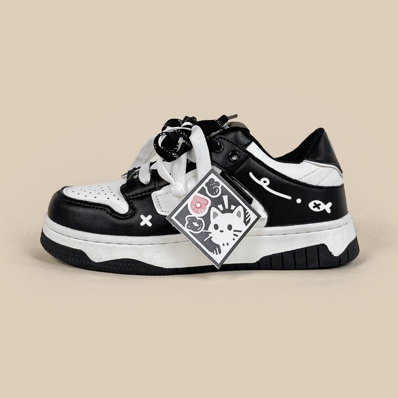 Black And White Board Shoes Women's All-match - [[{"value":"{{ Babyvera Babyvera  }}"}]]