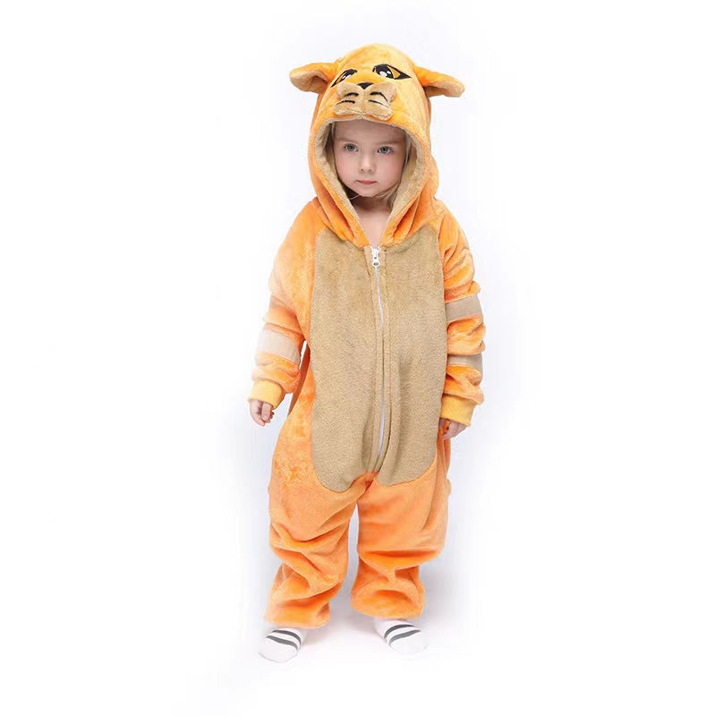 Flannel Children's Animal One-piece Pajamas - [[{"value":"{{ Babyvera Babyvera  }}"}]]
