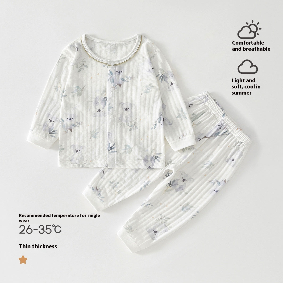 Newborn Months Crawling Thin Short Sleeve Cute Pajamas - [[{"value":"{{ Babyvera Babyvera  }}"}]]