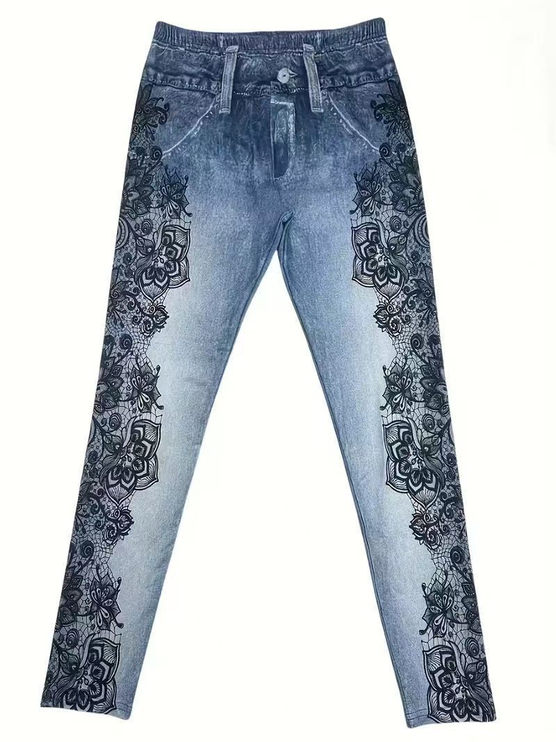 Casual Pants High Waist Print Skinny Tappered Pants - [[{"value":"{{ Babyvera Babyvera  }}"}]]