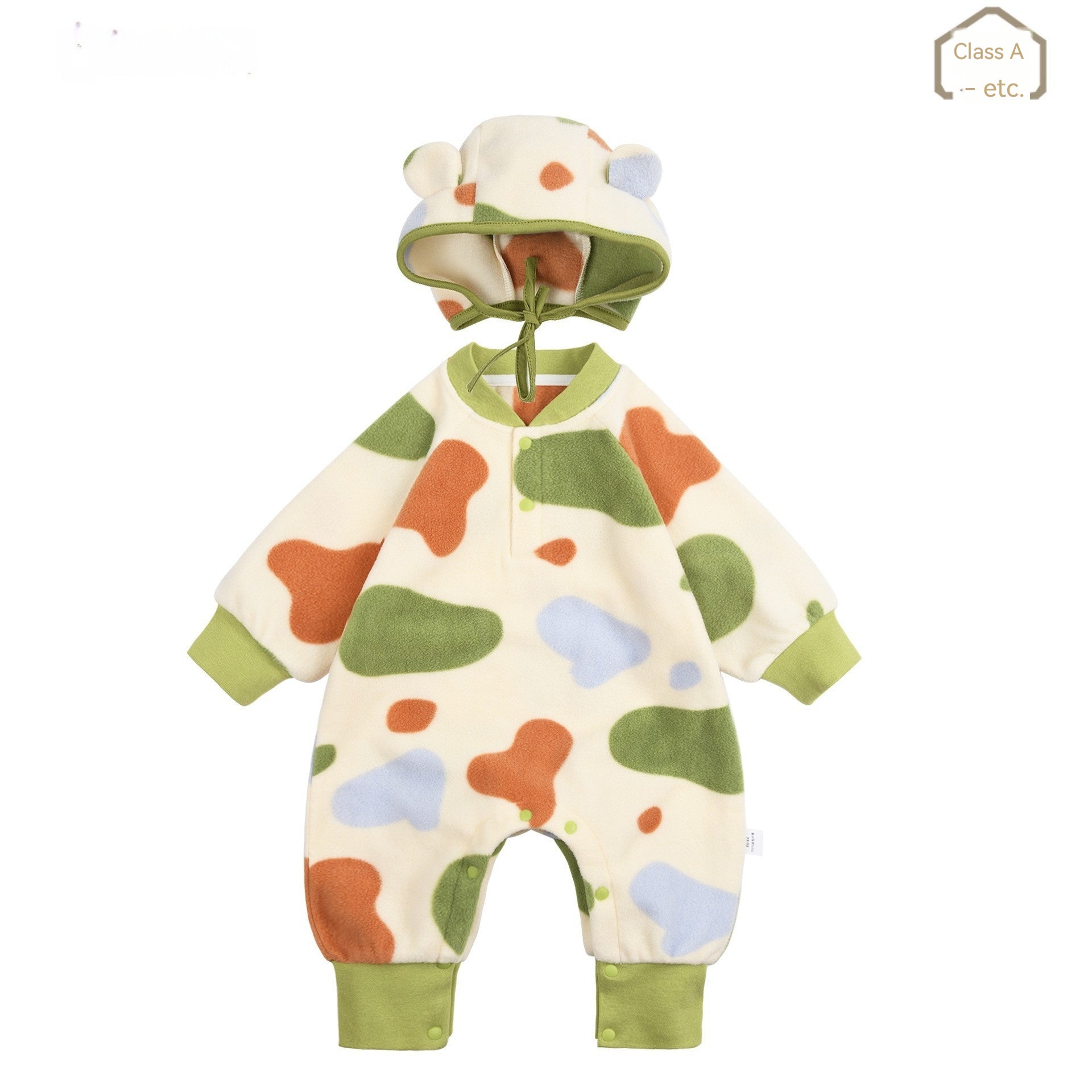 Newborn Warm Outdoor Clothing Cream Puff Jumpsuit - [[{"value":"{{ Babyvera Babyvera  }}"}]]