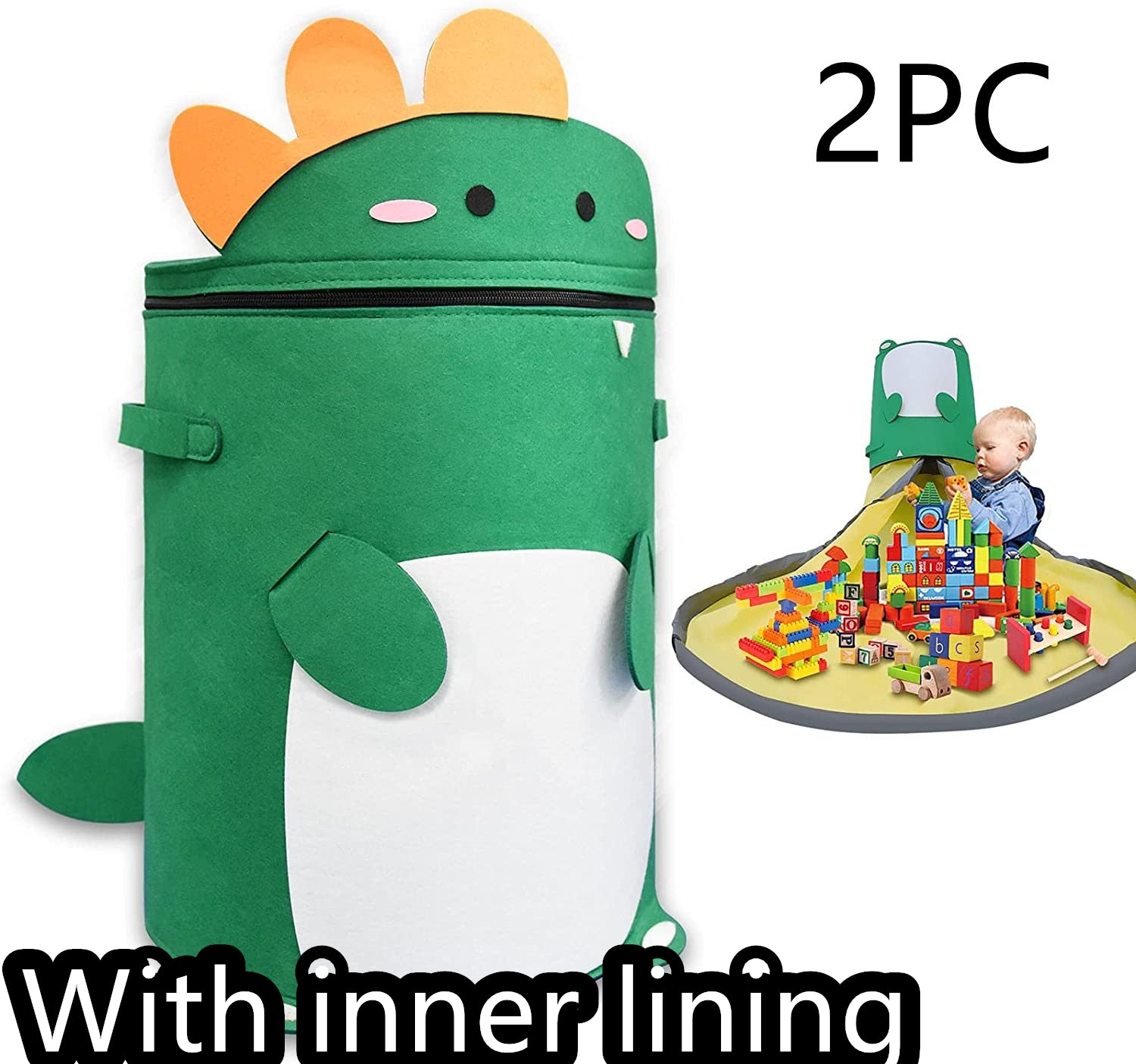 Felt Storage Bag Toy Play Mat 2 In 1 Pull Rope - [[{"value":"{{ Babyvera Babyvera  }}"}]]