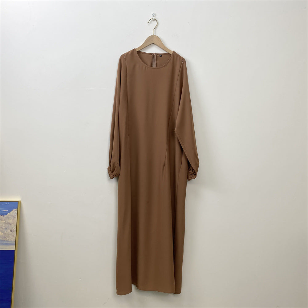 Fashion Nursing Clothes Muslim Long Sleeve Slim Fit Dress - [[{"value":"{{ Babyvera Babyvera  }}"}]]