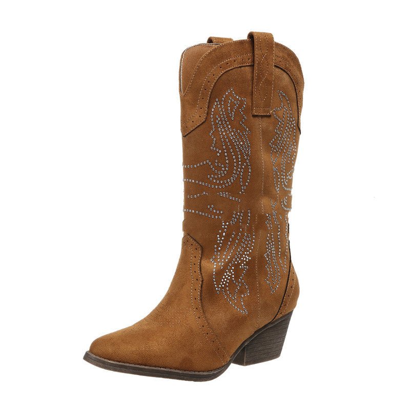 Calf - high Leather Boots For Tall, Plus - size Women - Babyvera