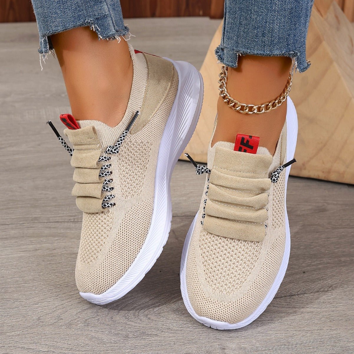 Casual Sneaker Non - slip Wear - resistant Flat Heel Round Toe Running Shoes - Babyvera