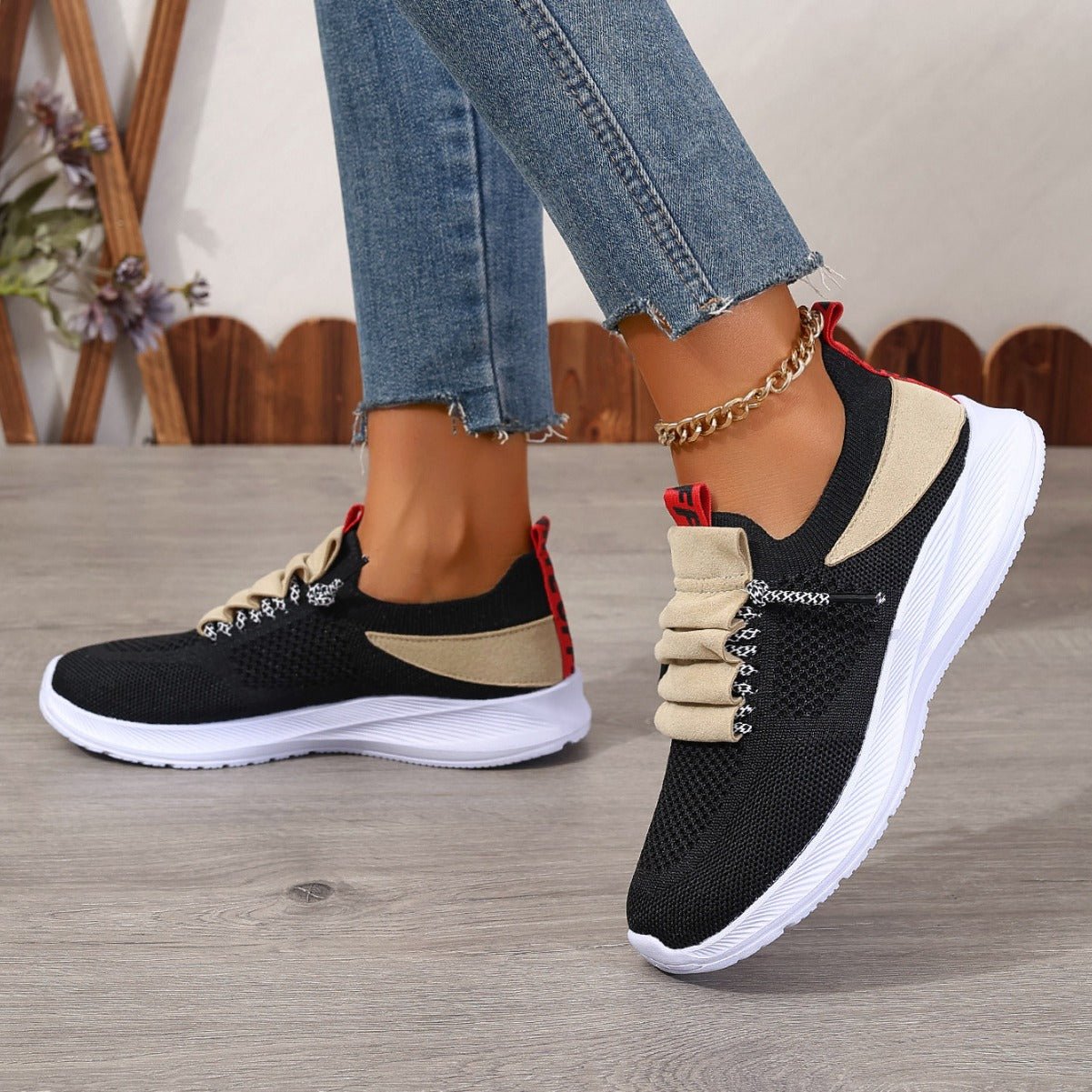 Casual Sneaker Non - slip Wear - resistant Flat Heel Round Toe Running Shoes - Babyvera