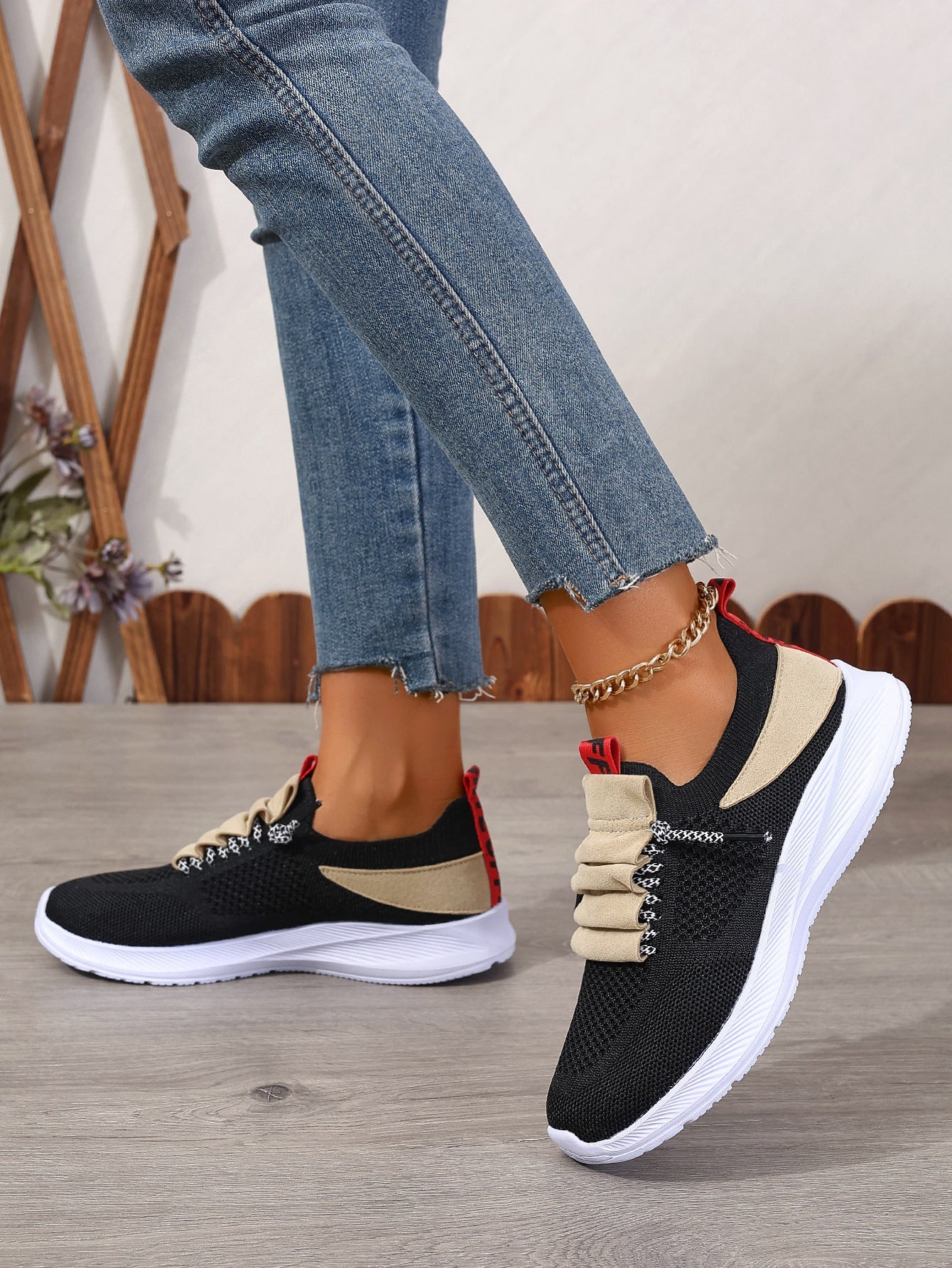 Casual Sneaker Non - slip Wear - resistant Flat Heel Round Toe Running Shoes - Babyvera
