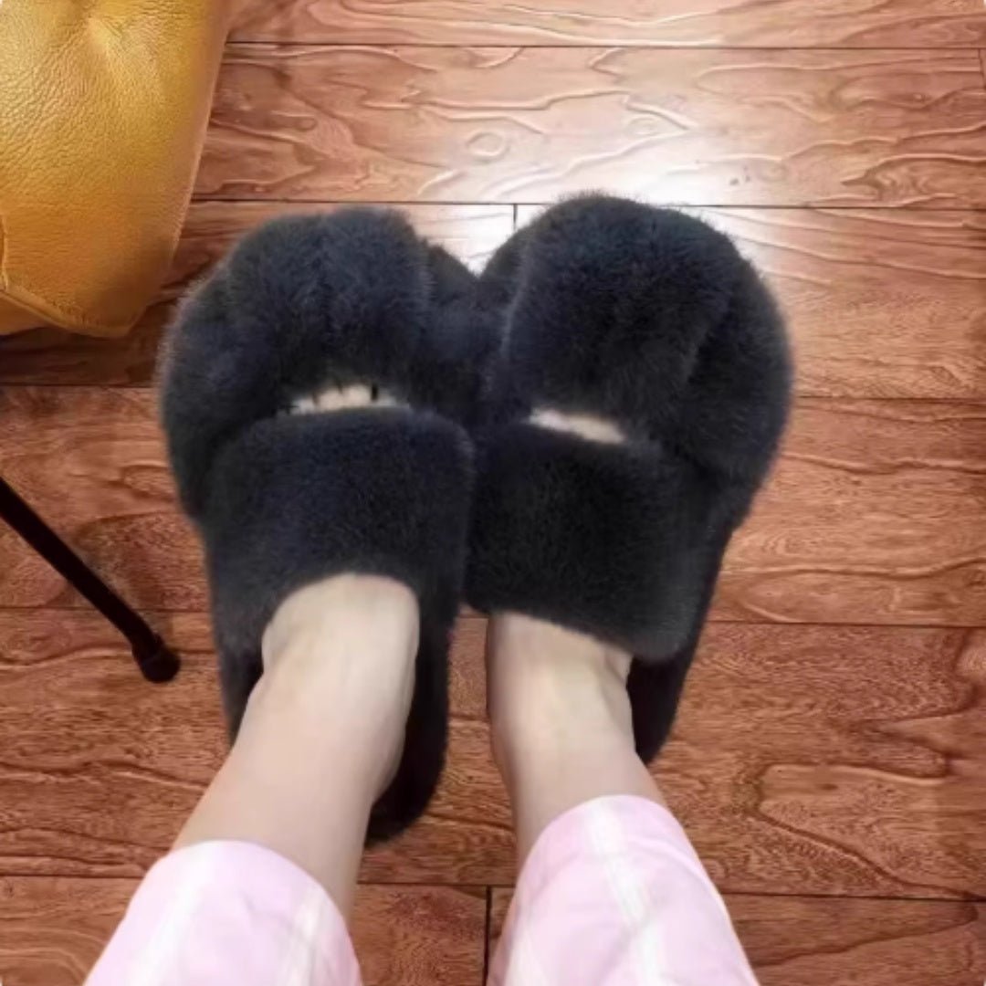Cat Paw Fleece - lined Slippers Indoor Home Furnishings - Babyvera