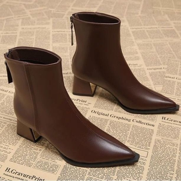 Chanel - Inspired Pointed - Toe Boots For FallWinter - Babyvera