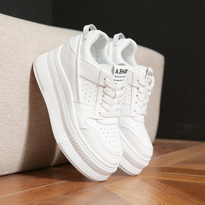 Chunky - soled Casual Shoes For Short Women That Add Height - Babyvera