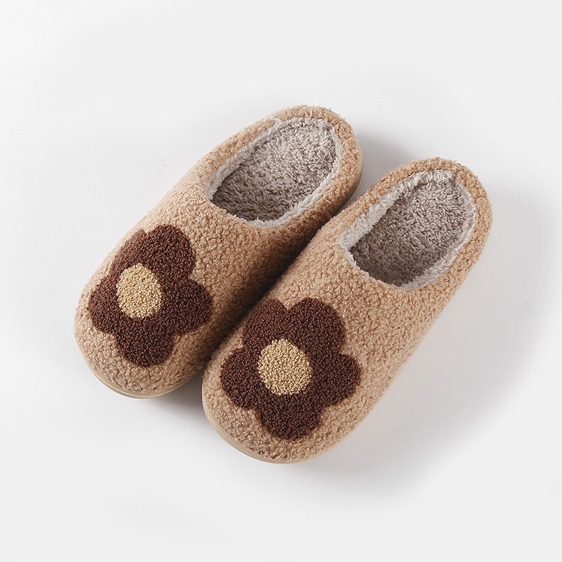 Cozy Home Flower - Eye Warm Winter Cotton Slippers - Babyvera